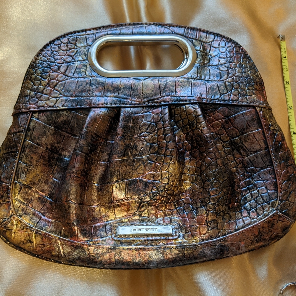OOAK Nine West Croc Bag